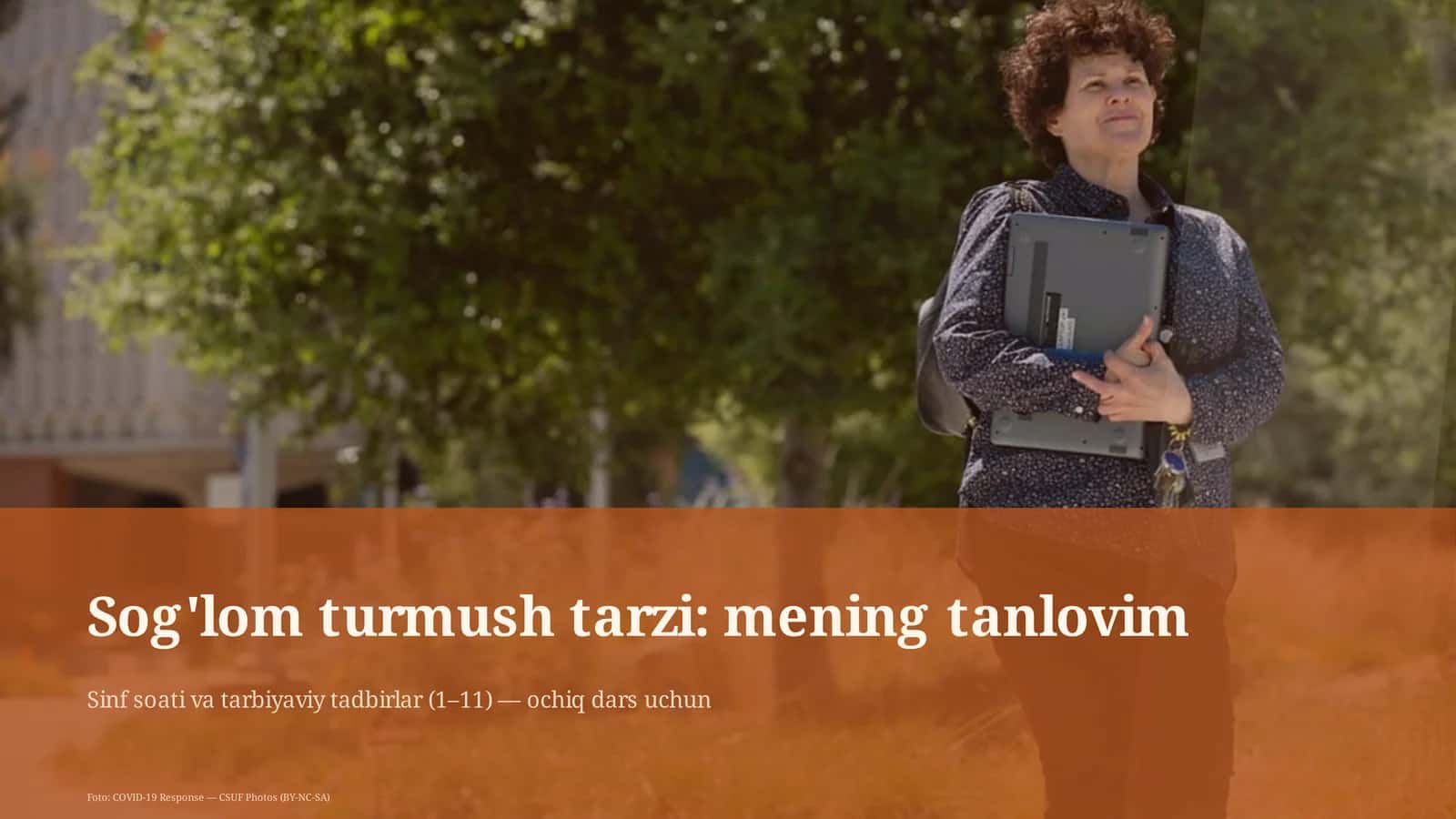 Sog'lom turmush tarzi: mening tanlovim