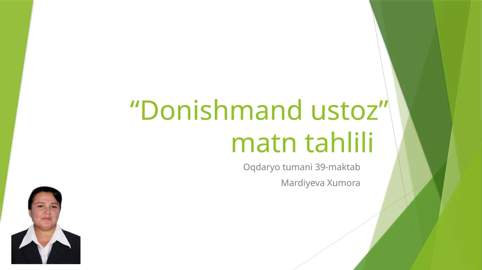 Donishmand ustoz