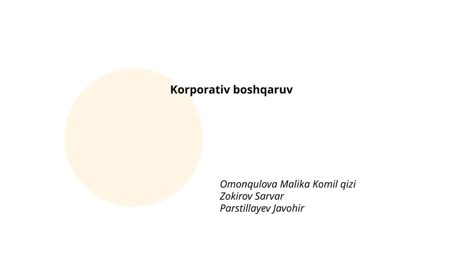 Korporativ boshqaruv