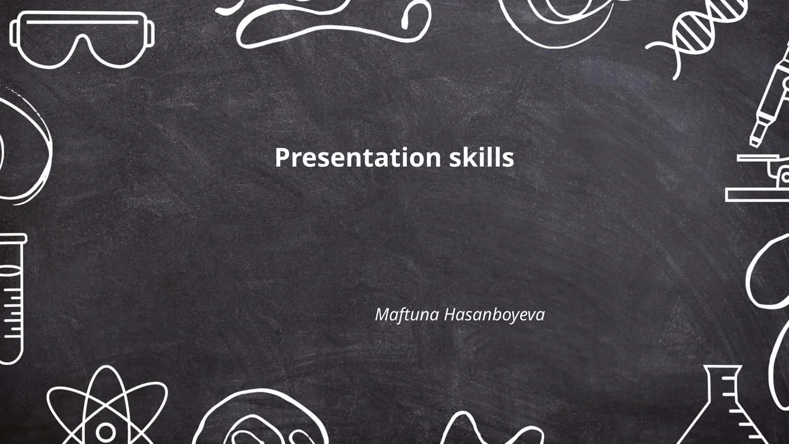 Presentation skills