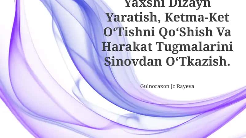 Yaxshi Dizayn Yaratish