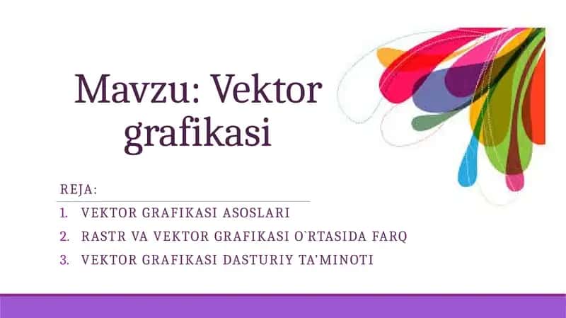 Vektor grafikasi