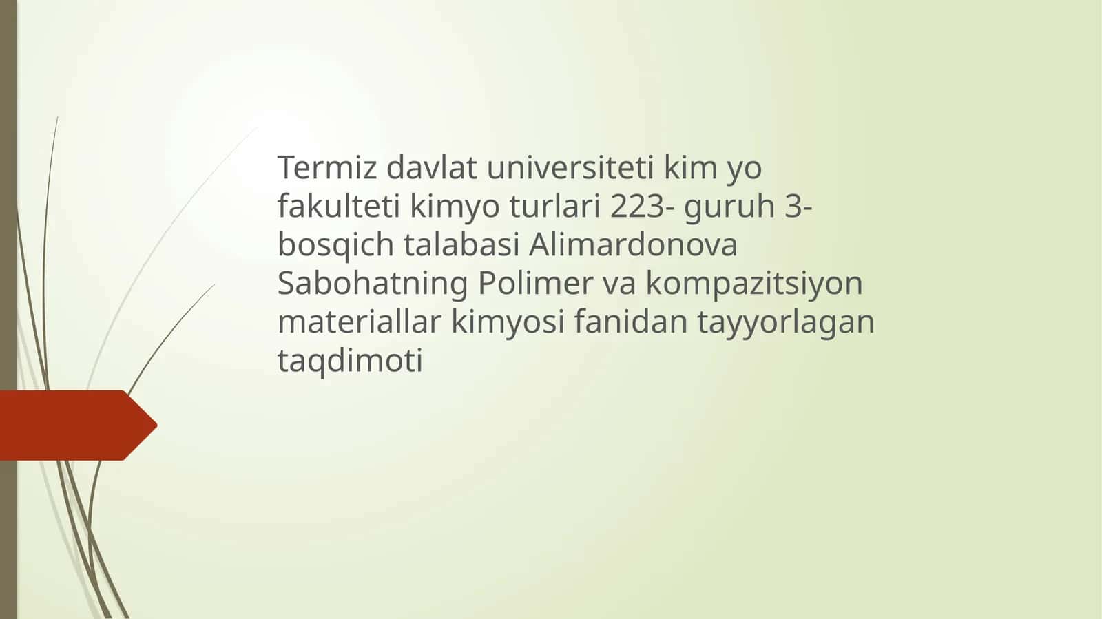 Polimer kompazitsiya materiallari