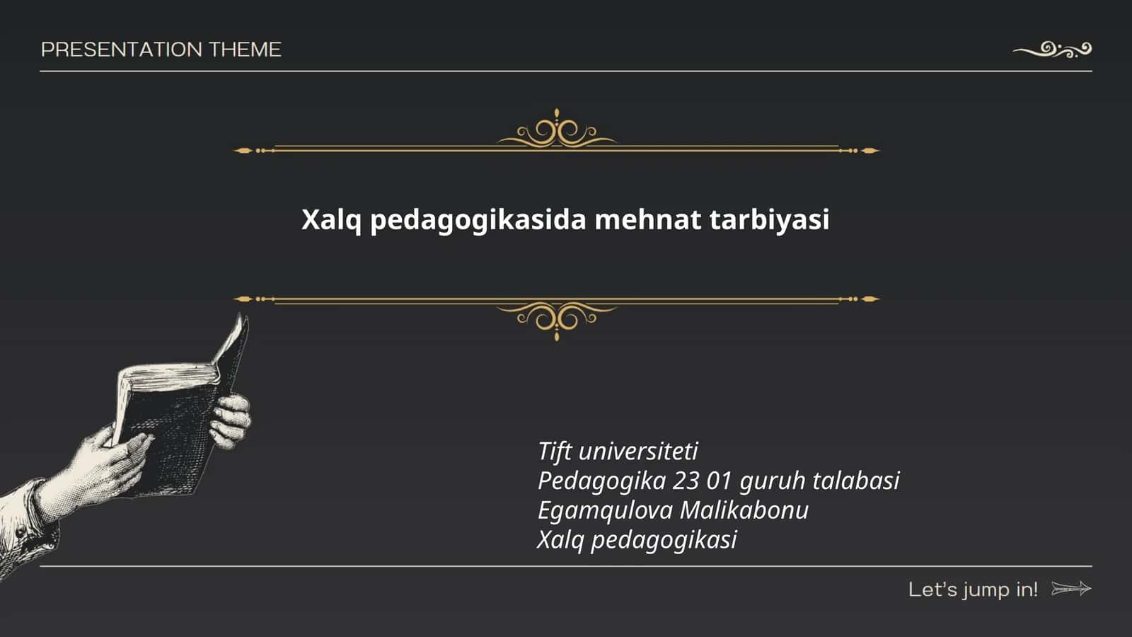 Xalq pedagogikasida mehnat tarbiyasi