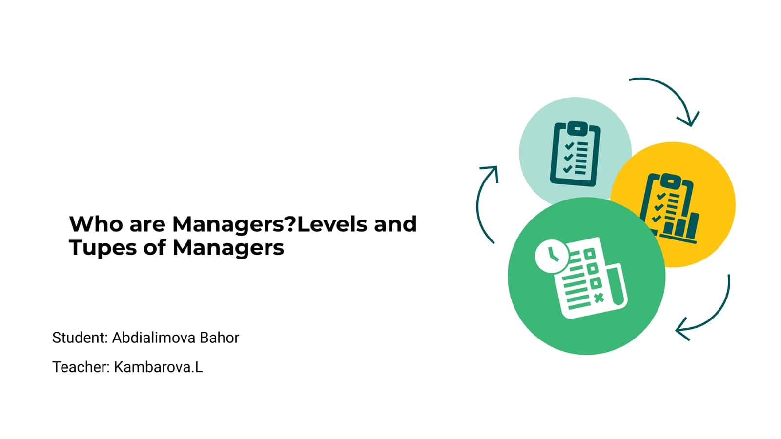 Introduction to Managers