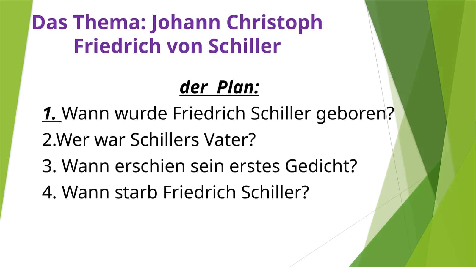 Johann Christoph Friedrich von Schiller
