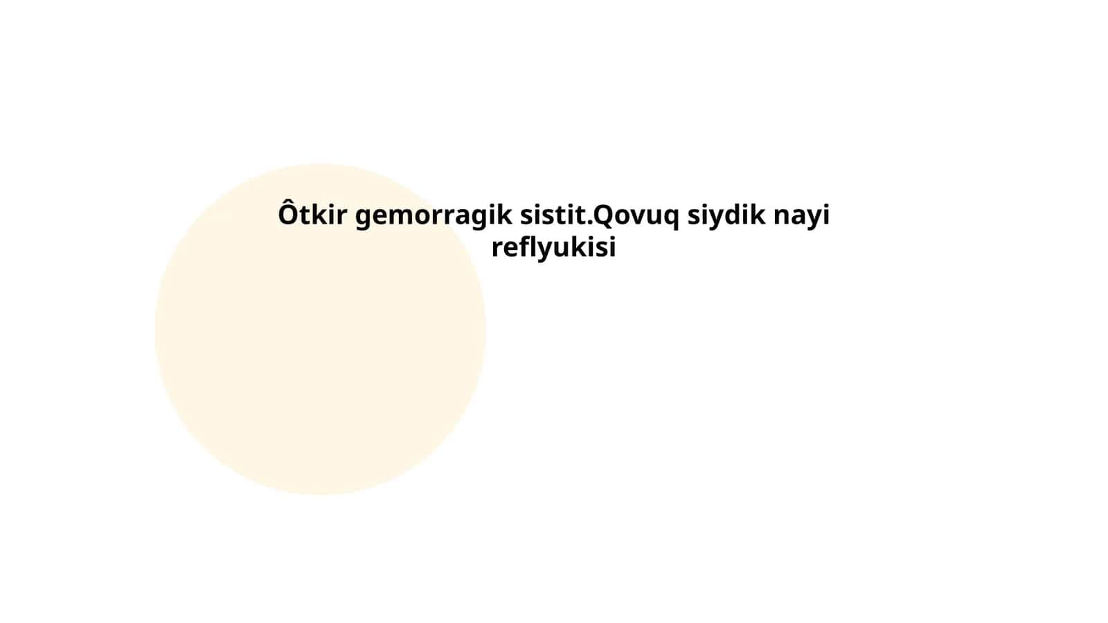 O'tkir gemorragik sistitning epidemiologiyasi