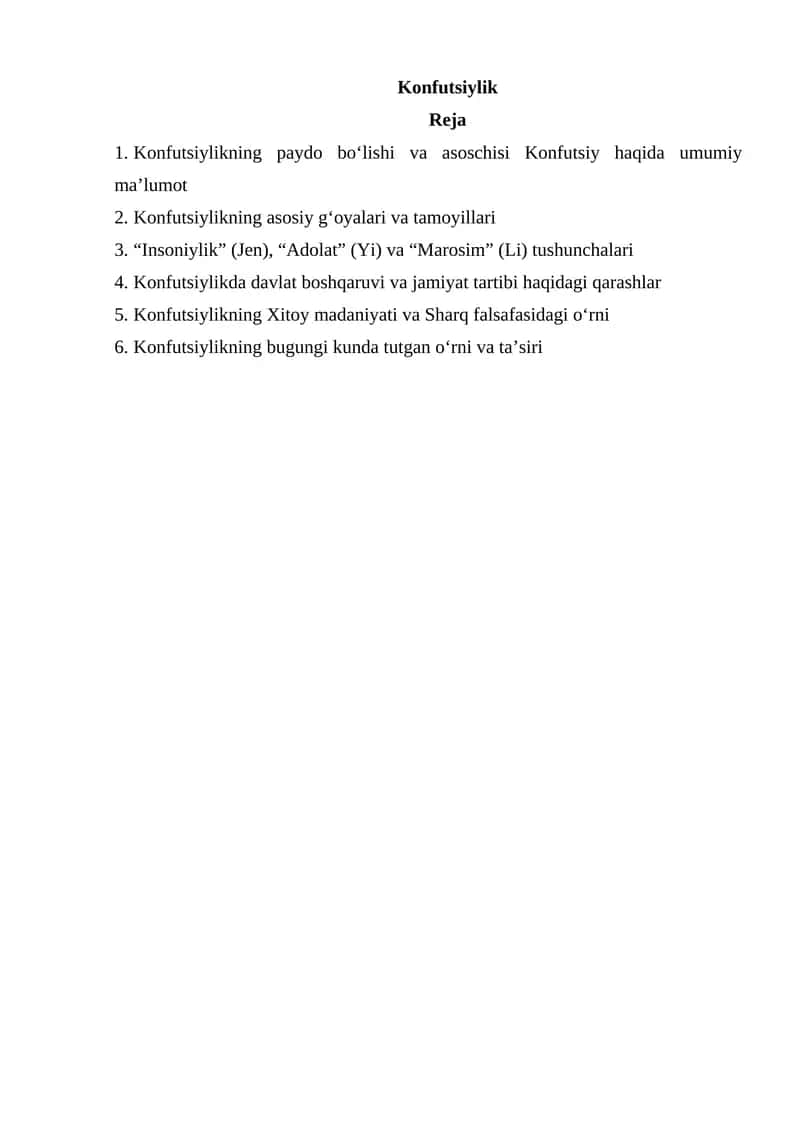 Konfutsiylik