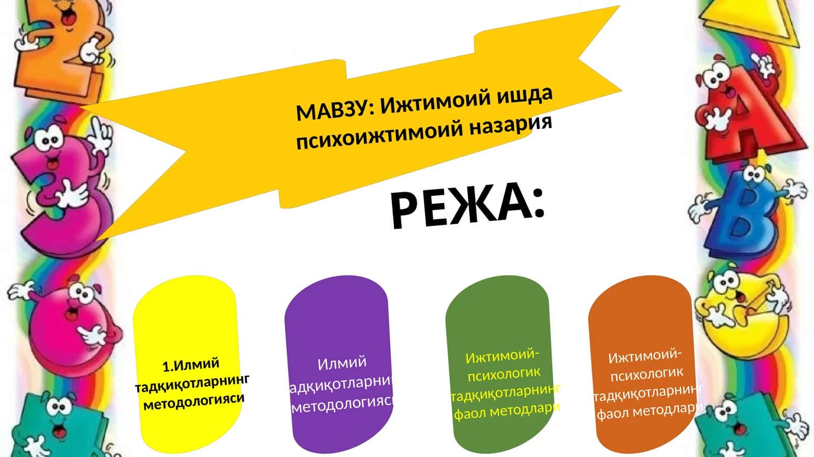 Илмий тадқиқотларнинг методологияси