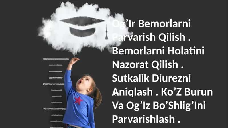 Og'ir Bemorlarni Parvarish Qilish. Bemorlarni Holatini Nazorat Qilish