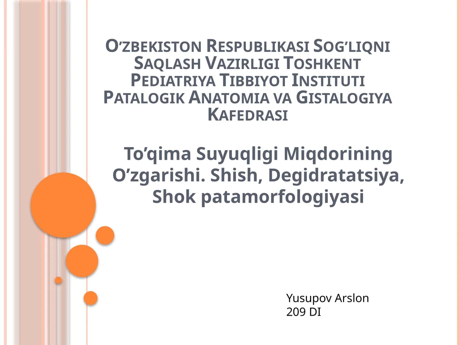 To’qima Suyuqligi Miqdorining O’zgarishi