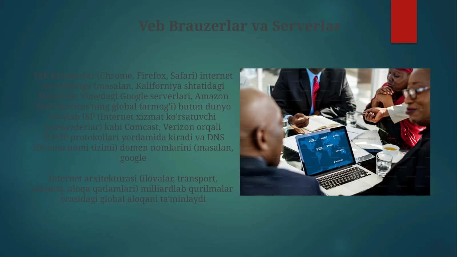 Veb Brauzerlar va Serverlar