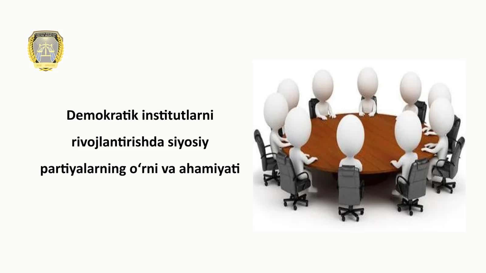 Demokratik institutlarni rivojlantirishda siyosiy partiyalarning oʻrni va ahamiyati