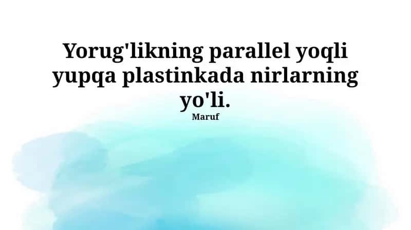 Parallel tomonli yupqa plastinka