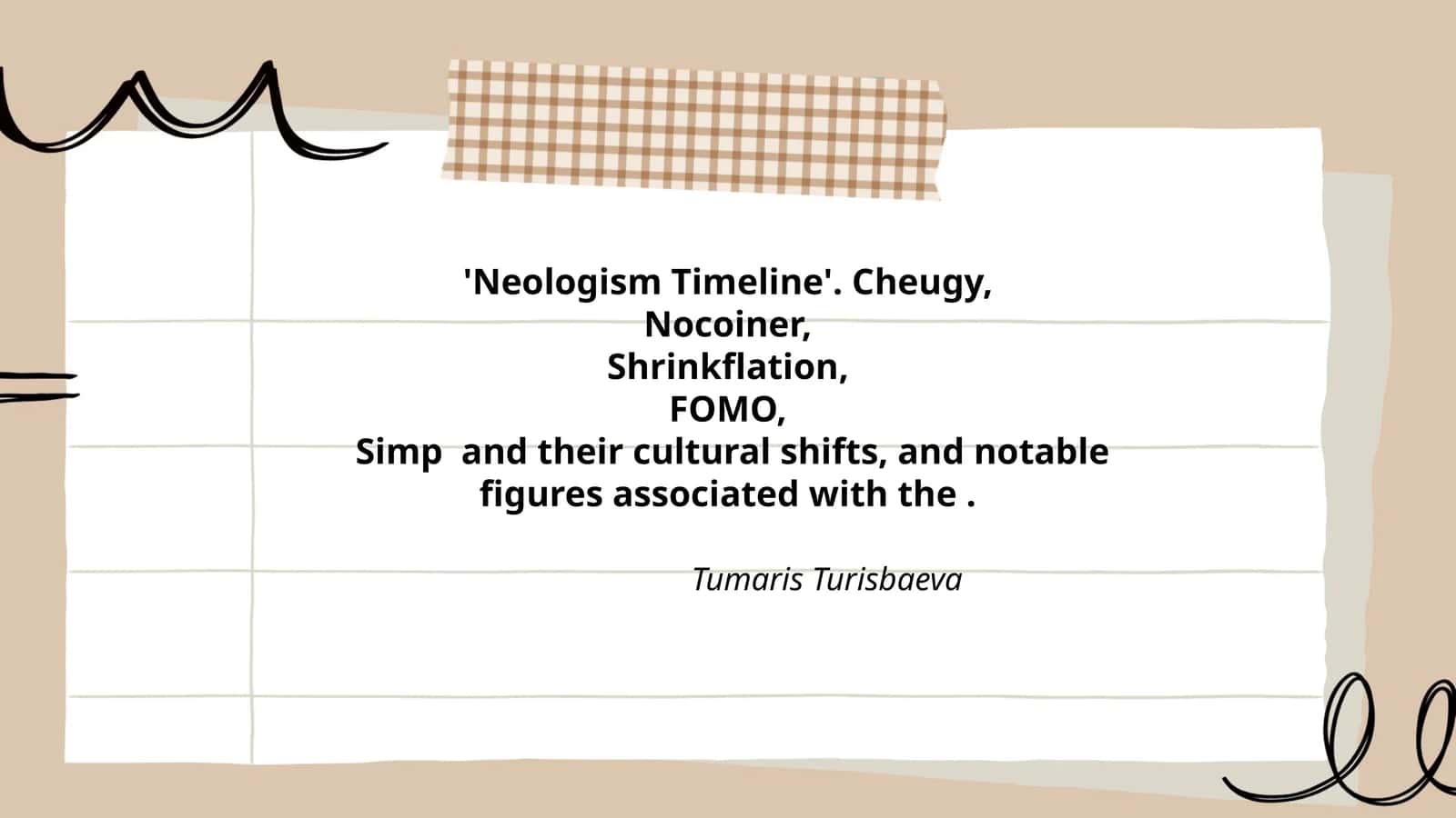 Neologism Timeline
