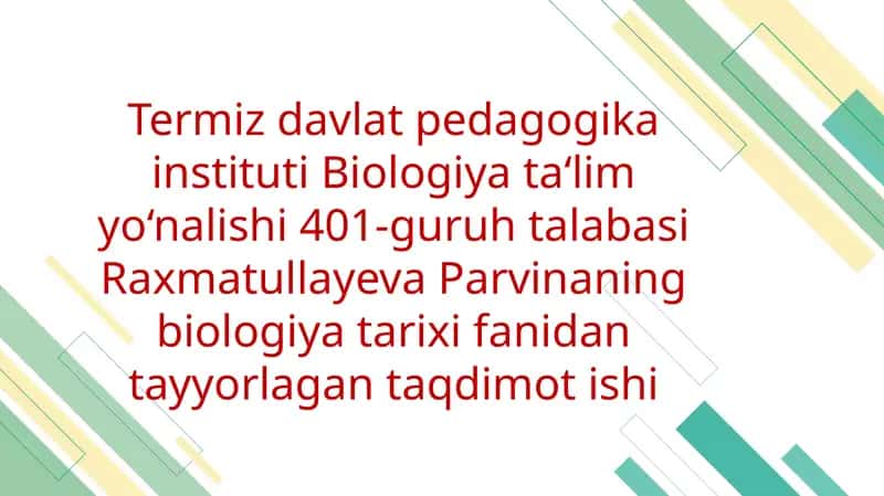 Odamning paydo bo‘lishini isbotlovchi paleontologik dalillar