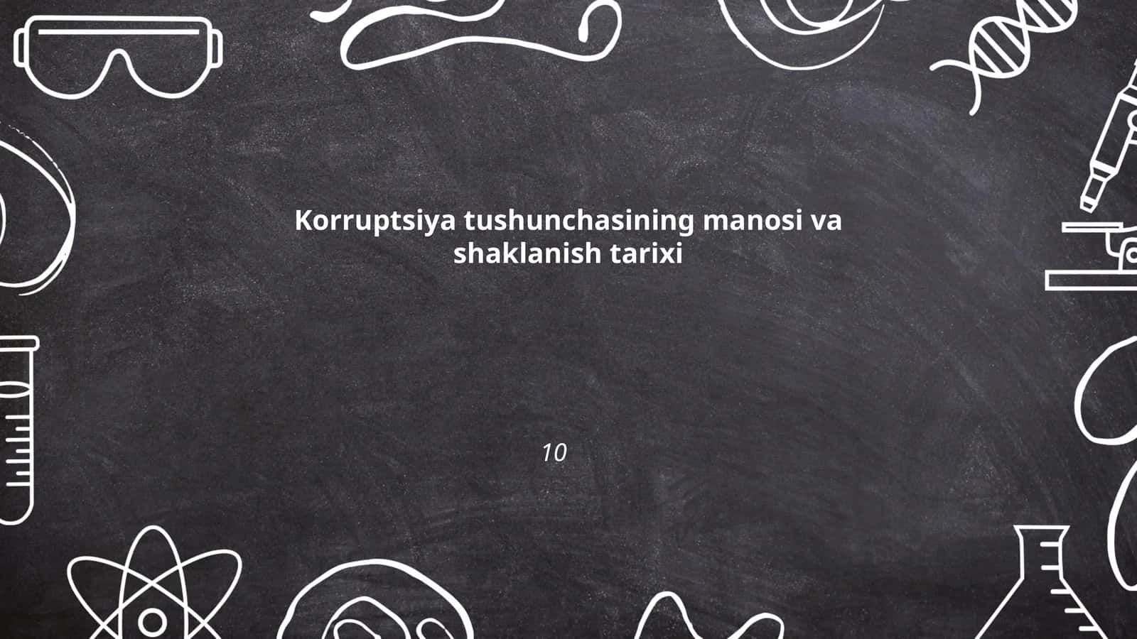Korruptsiya tushunchasining manosi va shaklanish tarixi