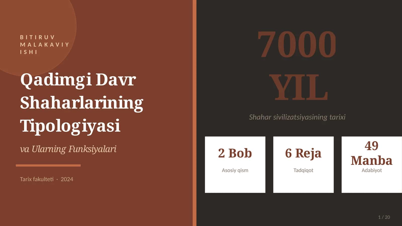 Qadimgi Davr Shaharlarining Tipologiyasi va Ularning Funksiyalari