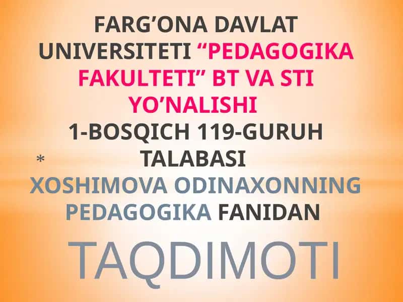 AHMAD YUGNAKIY HAYOTI VA PEDAGOGIK QARASHLARI