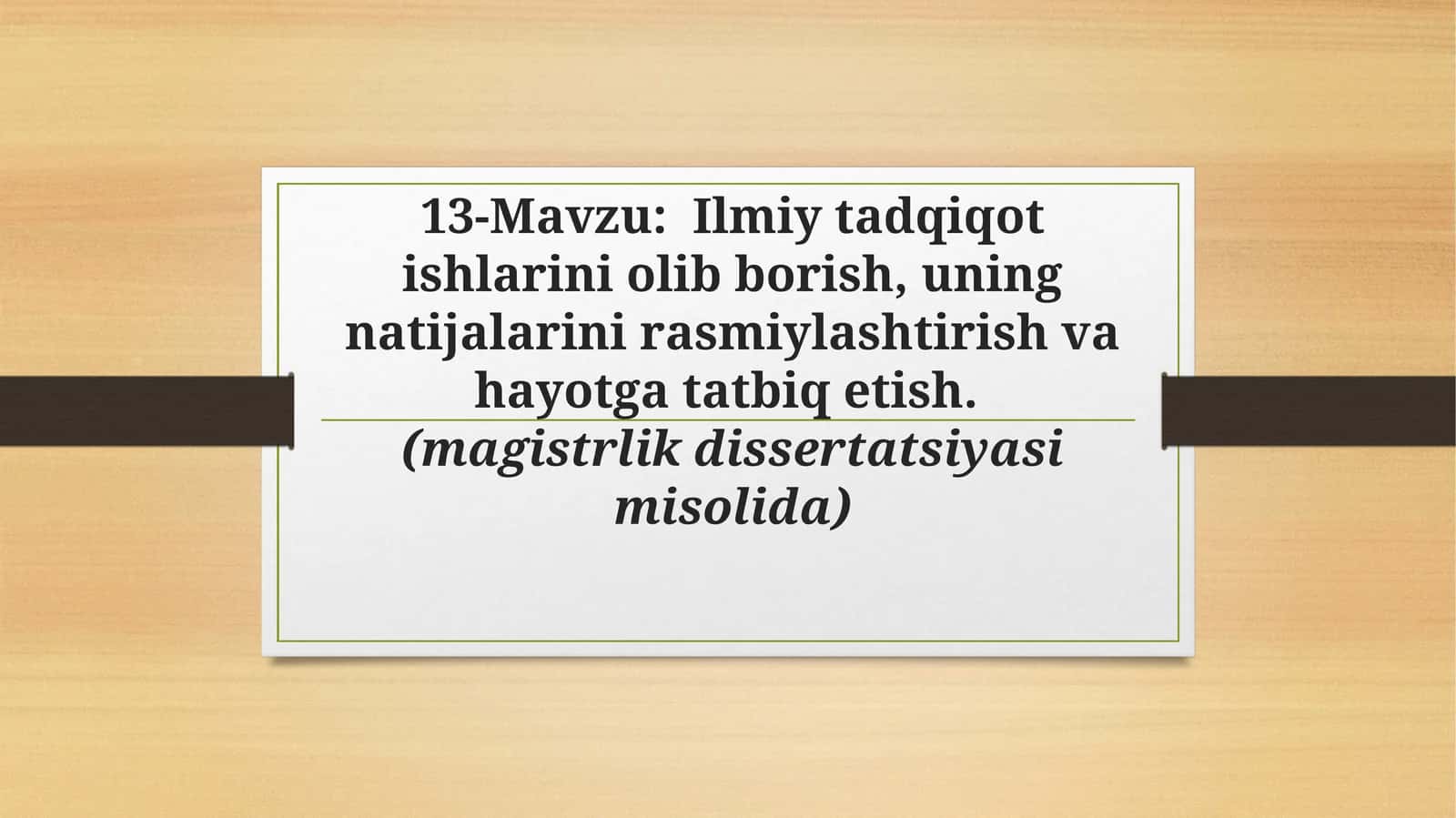 Ilmiytаdqiqоtish
