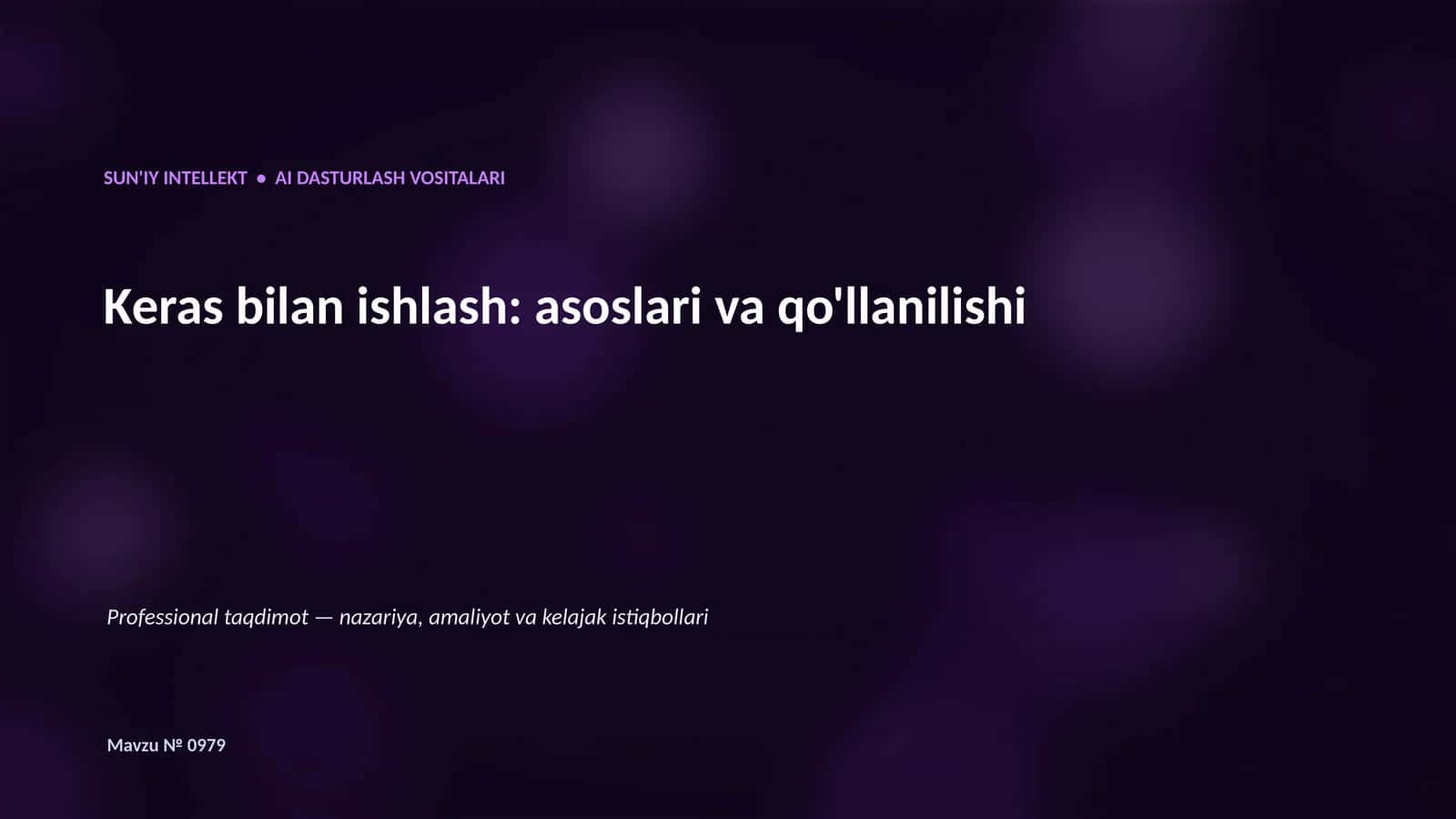 AI Dasturlash Vositalari