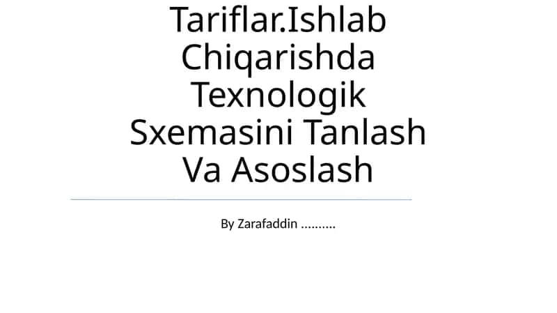 Biologik Faol Moddalarning Larning Qonunchilik Va Normativ Bazasi.Atamalar Va Tariflar.Ishlab Chiqarishda Texnologik Sxemasini Tanlash Va Asoslash