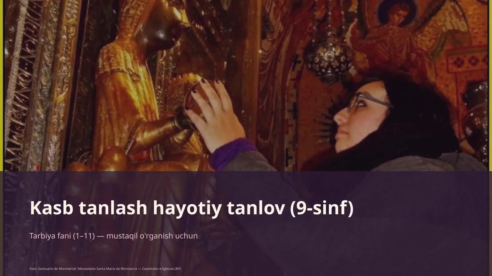 Kasb tanlash hayotiy tanlov (9-sinf)