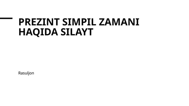 O'tgan zamon va uning tuzilishi