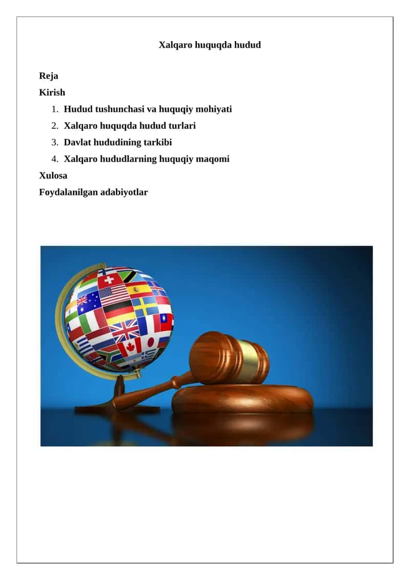 Xalqaro huquqda hudud