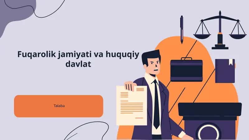Fuqarolik jamiyati va huquqiy davlat