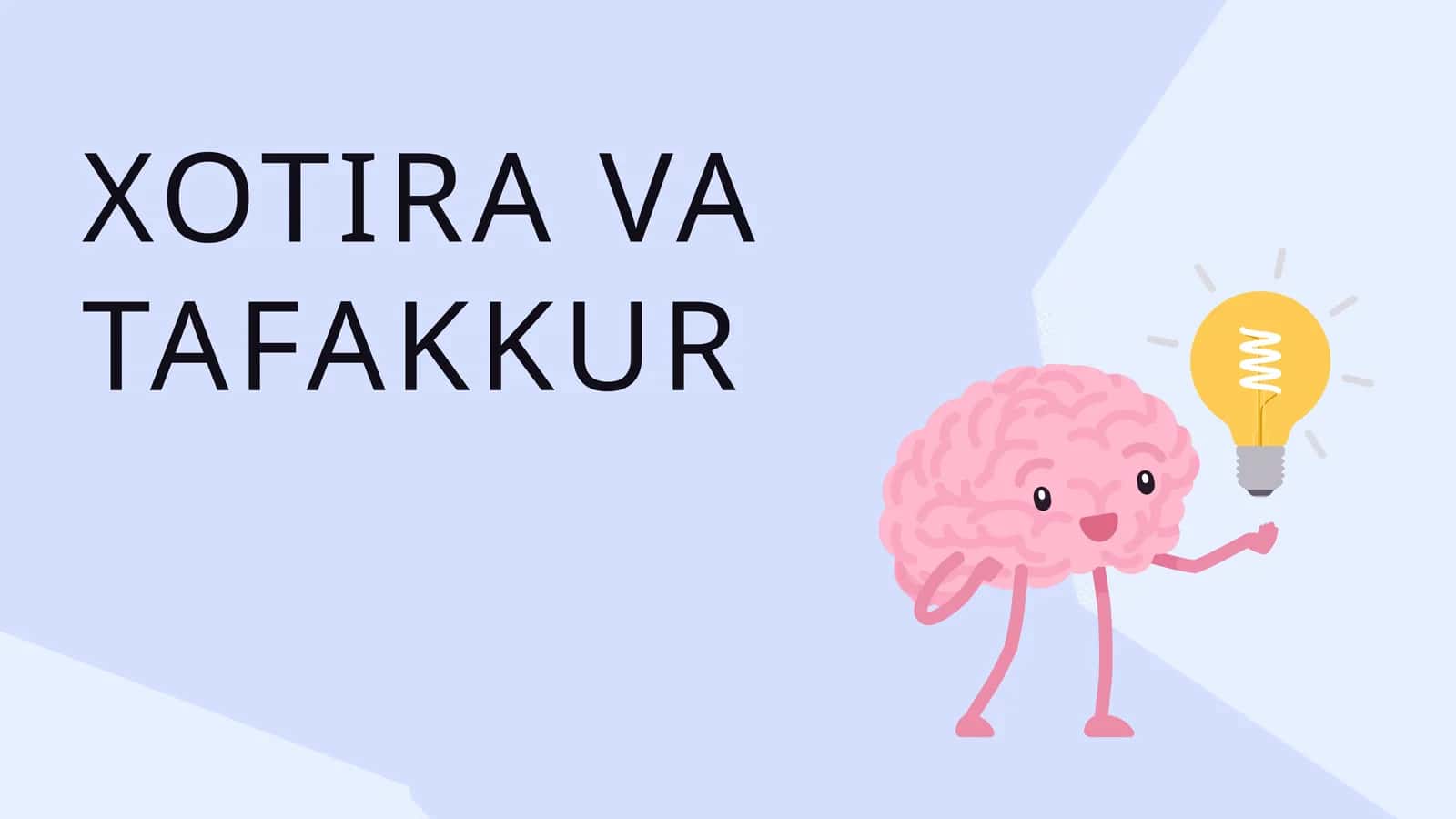 XOTIRA VA TAFAKKUR