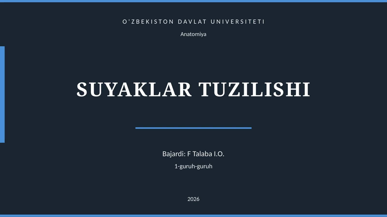 SUYAKLAR TUZILISHI