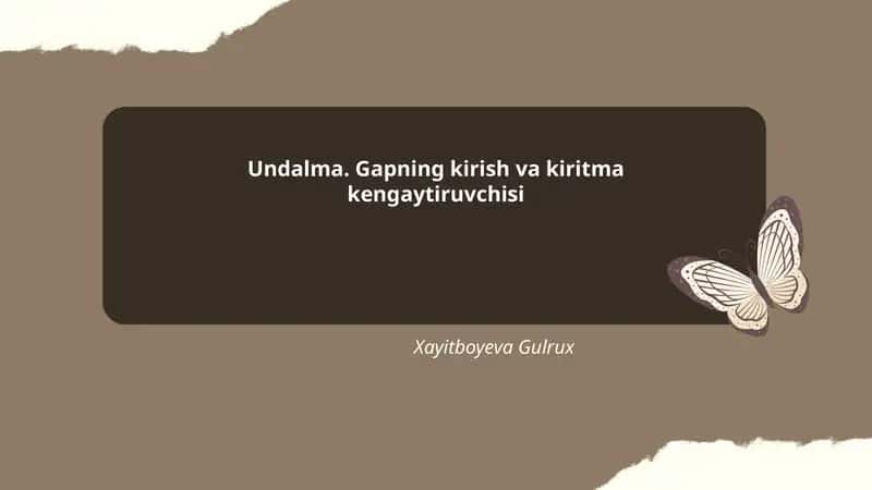 Undalma asbob-uskunalari