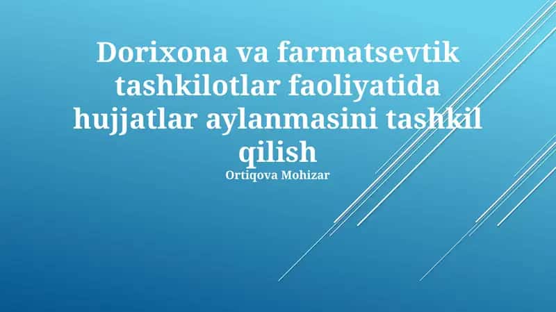 Hujjatlarning elektron va qog'oz shakllarida aylanishi