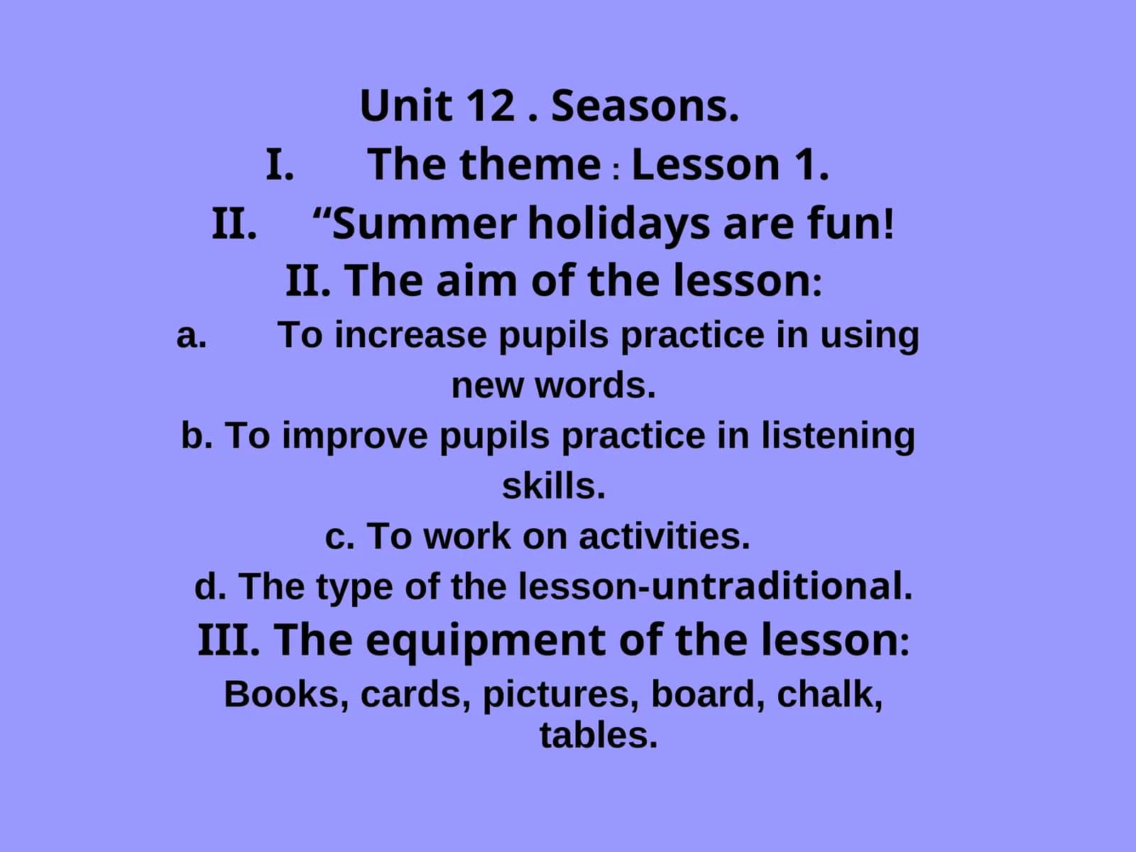 Unit 12. Seasons
