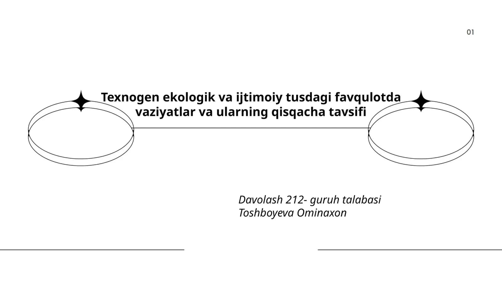 Texnogen ekologik va ijtimoiy tusdagi favqulotda vaziyatlar va ularning qisqacha tavsifi
