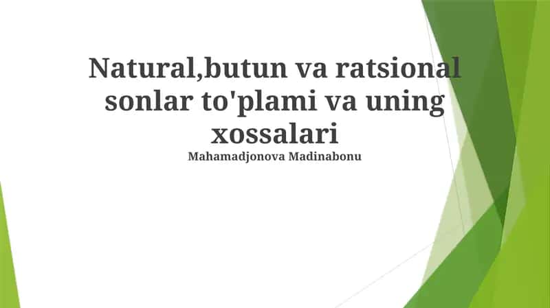 Tabiiy sonlar bo'linmasi