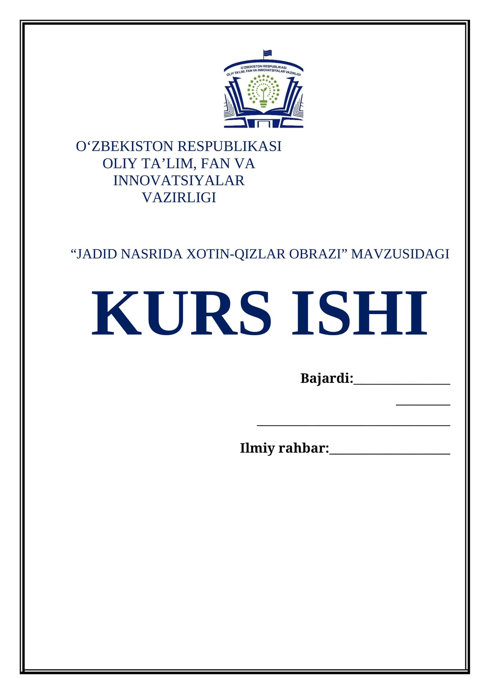 "JADID NASRIDA XOTIN-QIZLAR OBRAZI"