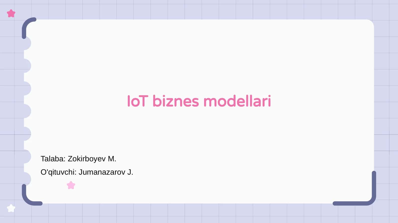IoT biznes modellari