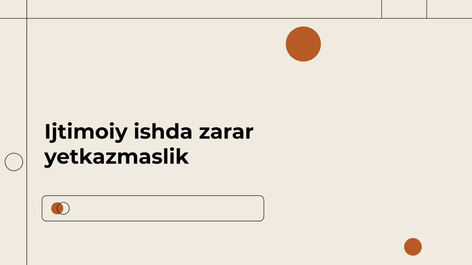 Ijtimoiy ishda zarar yetkazmaslik