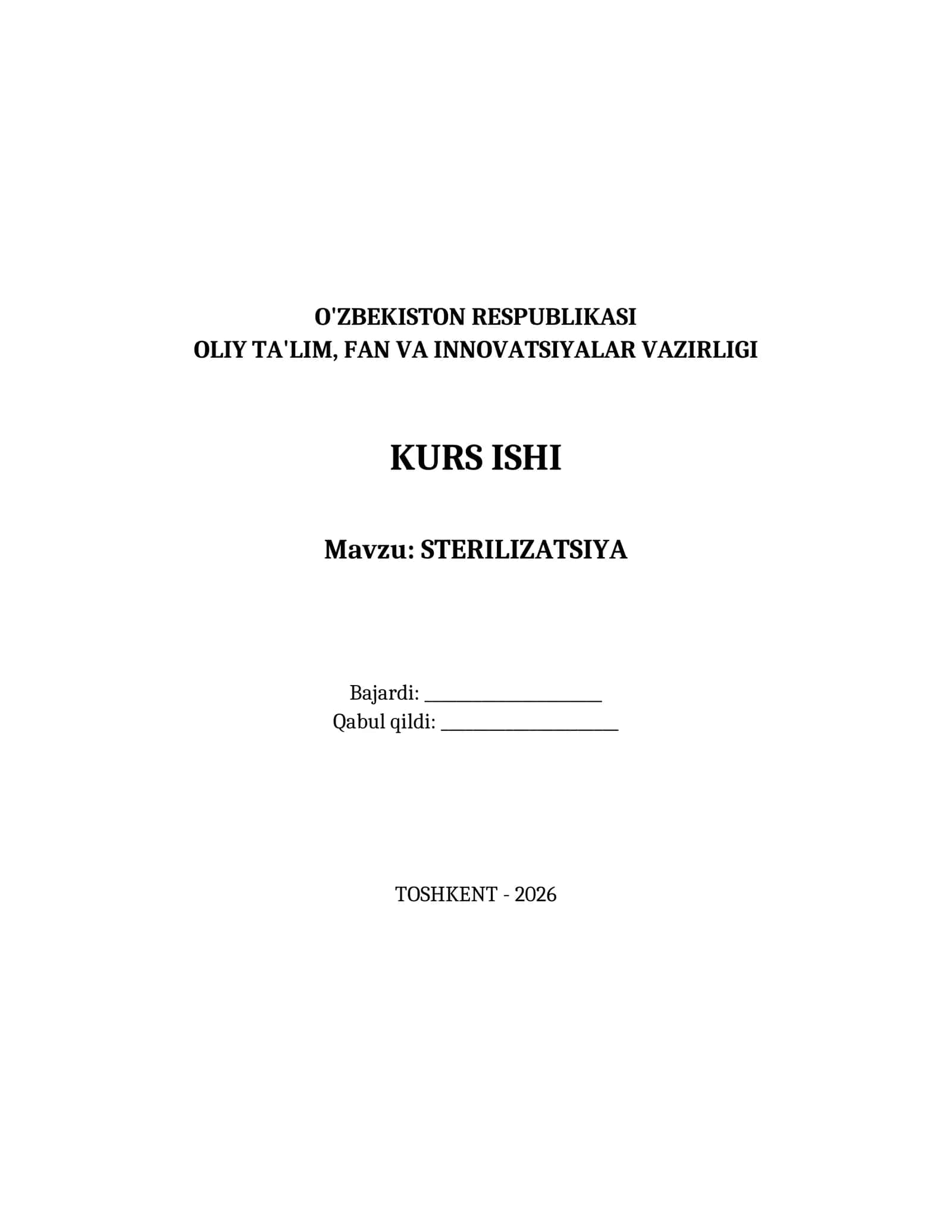 STERILIZATSIYA