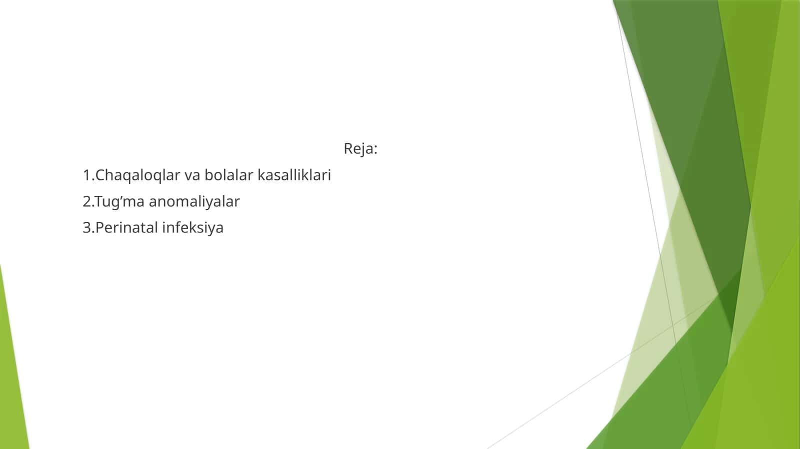 Chaqaloqlar va bоbоlаr kаsаlliklаri
