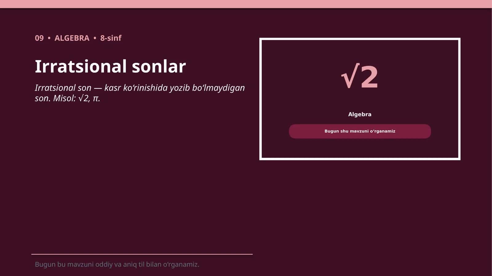 Irratsional sonlar