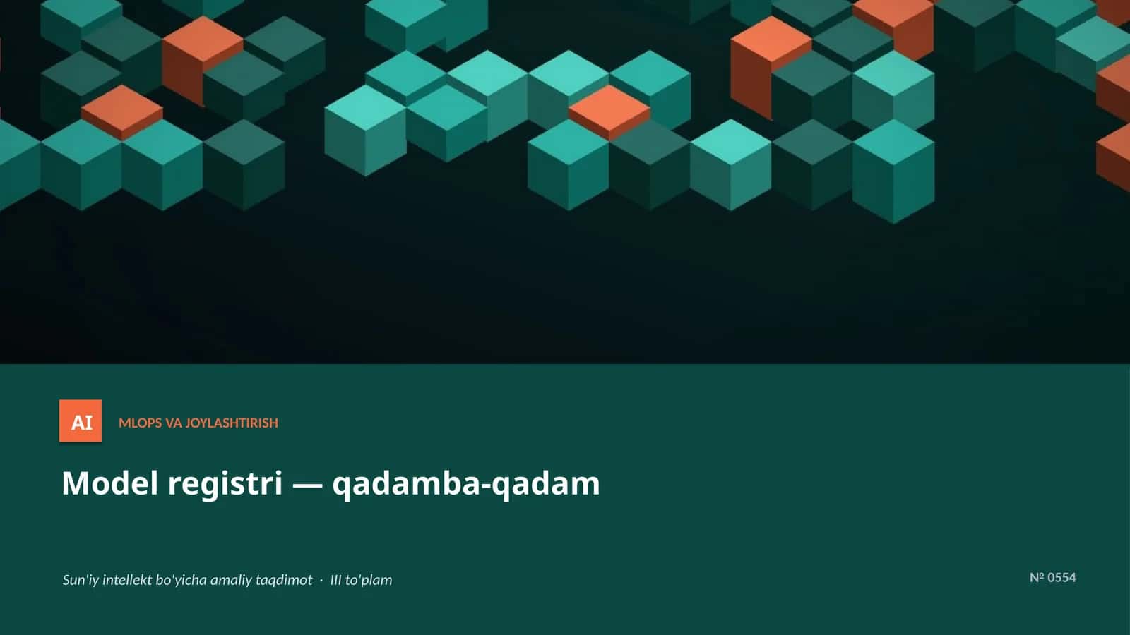 Model registri — qadamba-qadam