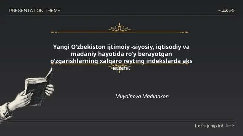Yangi Oʻzbekiston siyosiy islohotlari va xalqaro reytinglarda oʻzgarishlar