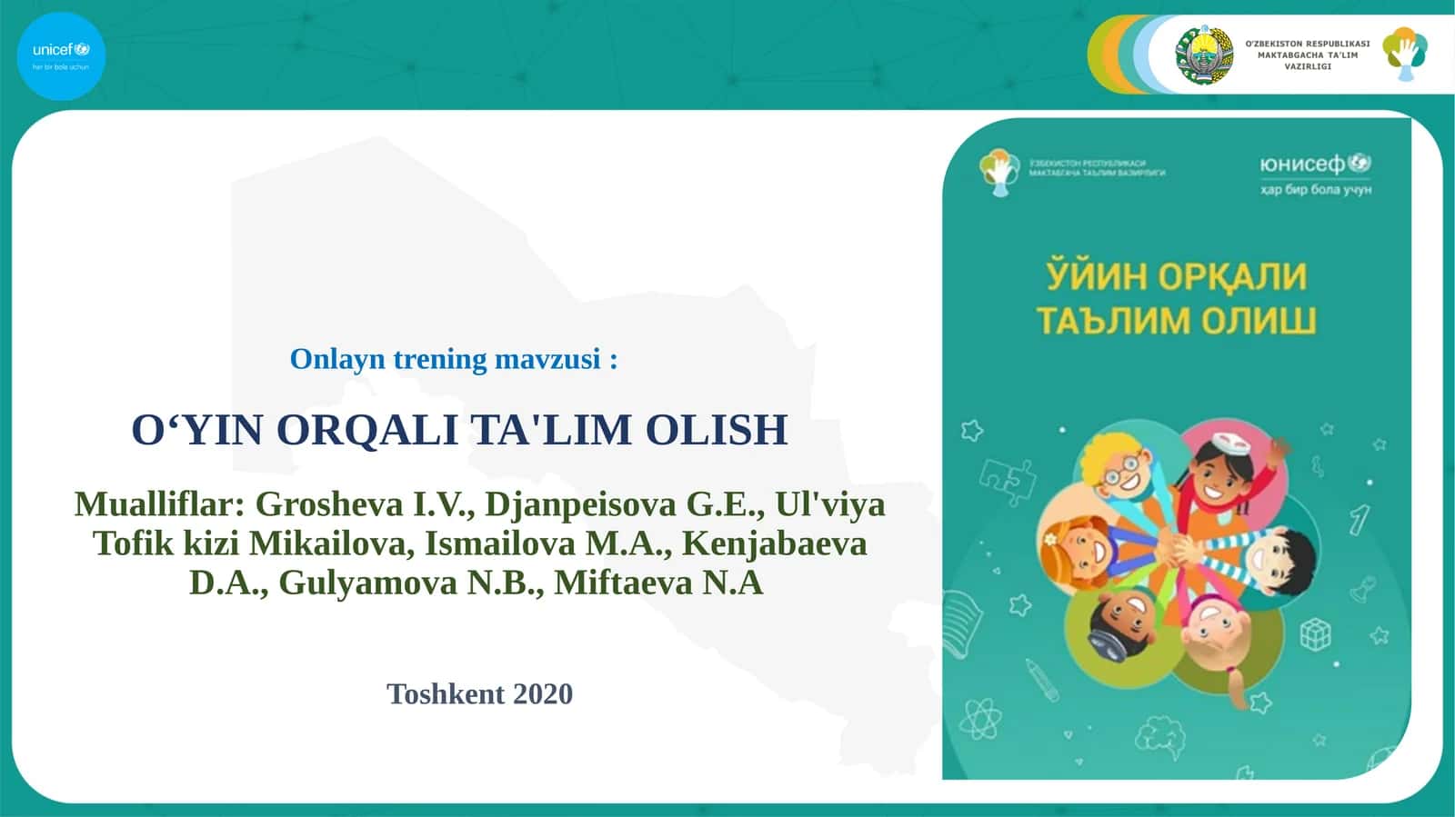 O‘YIN ORQALI TA'LIM OLISH