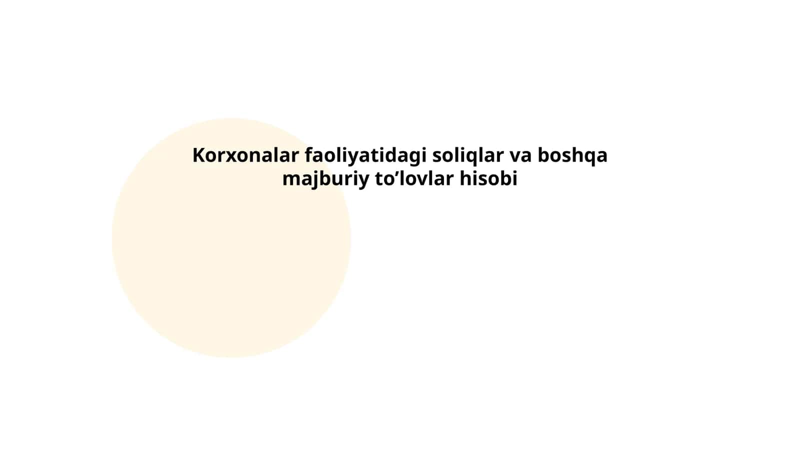 QQS (Qo'shilgan qiymat solig'i) hisob-kitobi