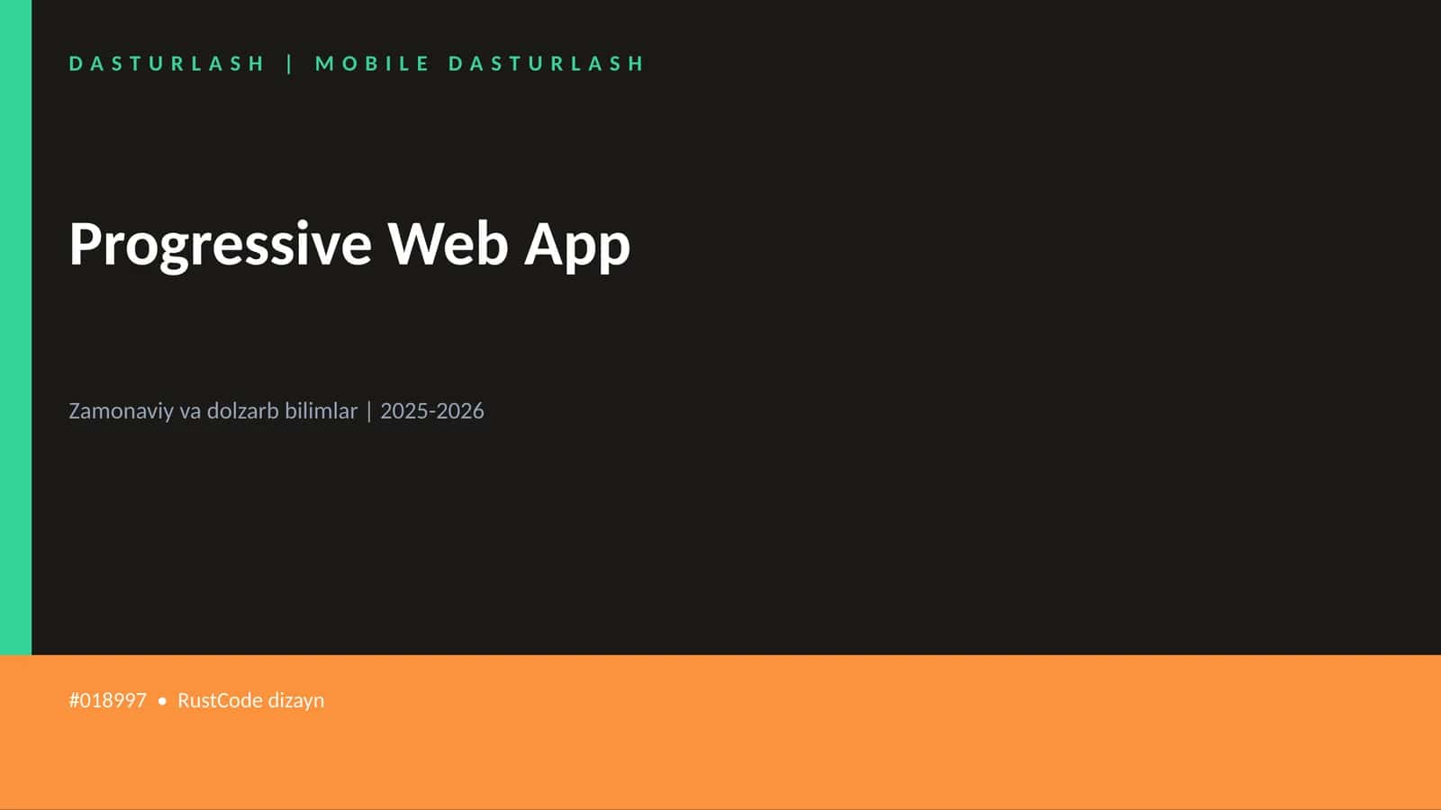 Progressive Web App