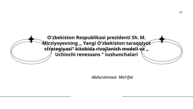 Yangi O'zbekiston taraqqiyot strategiyasi