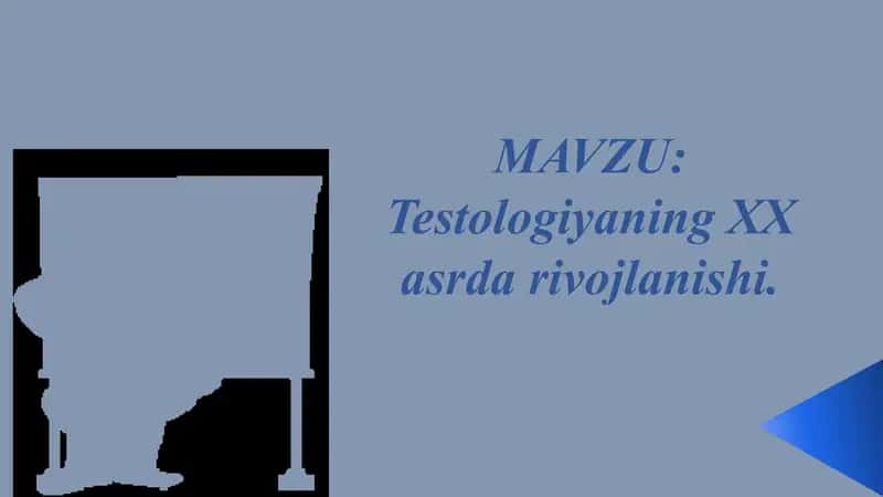 Testologiyaning XX asrda rivojlanishi